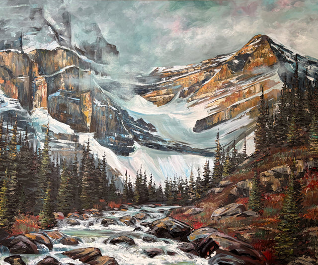 Mountain Majesty V original acrylic painting by Teresa Grasby