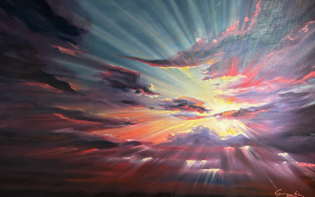 "Overcoming" | SOLD | Original Oil Painting by Teresa Grasby | 30" x 48"