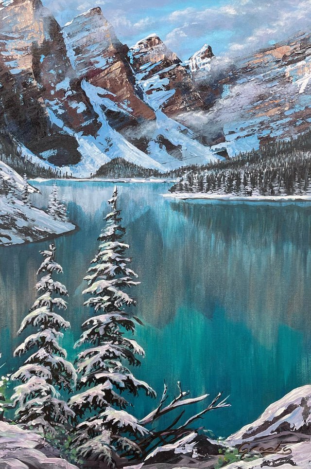 "Moraine Lake", by Teresa Grasby, 16" x 30"