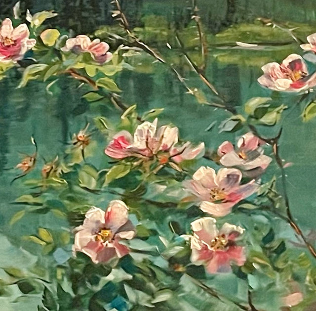 "Alberta Rose" | 24"x36" | Original Acrylic Painting by Teresa Grasby