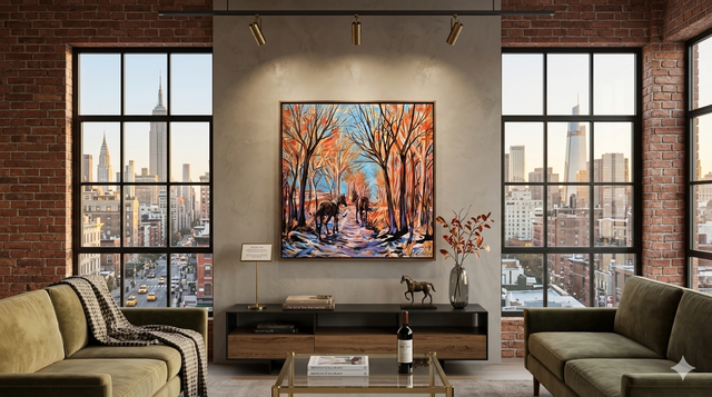 "The Road Home" | 36" x 36" | Original Acrylic Painting by Teresa Grasby