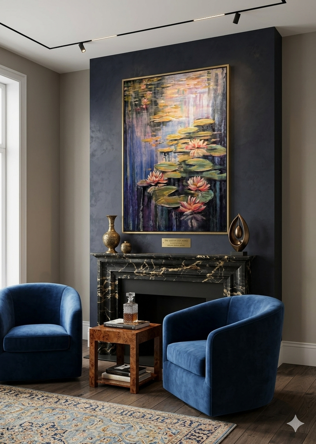 "Floral Cascade" 24" x 48"  