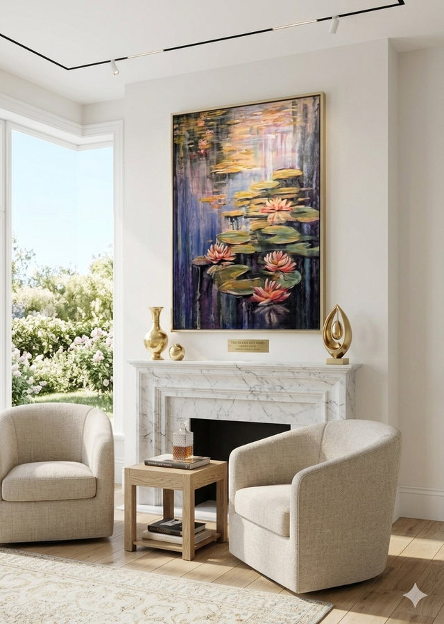 "Waterlilies" | Original Acrylic on Canvas | 30"x 42" | by Teresa Grasby