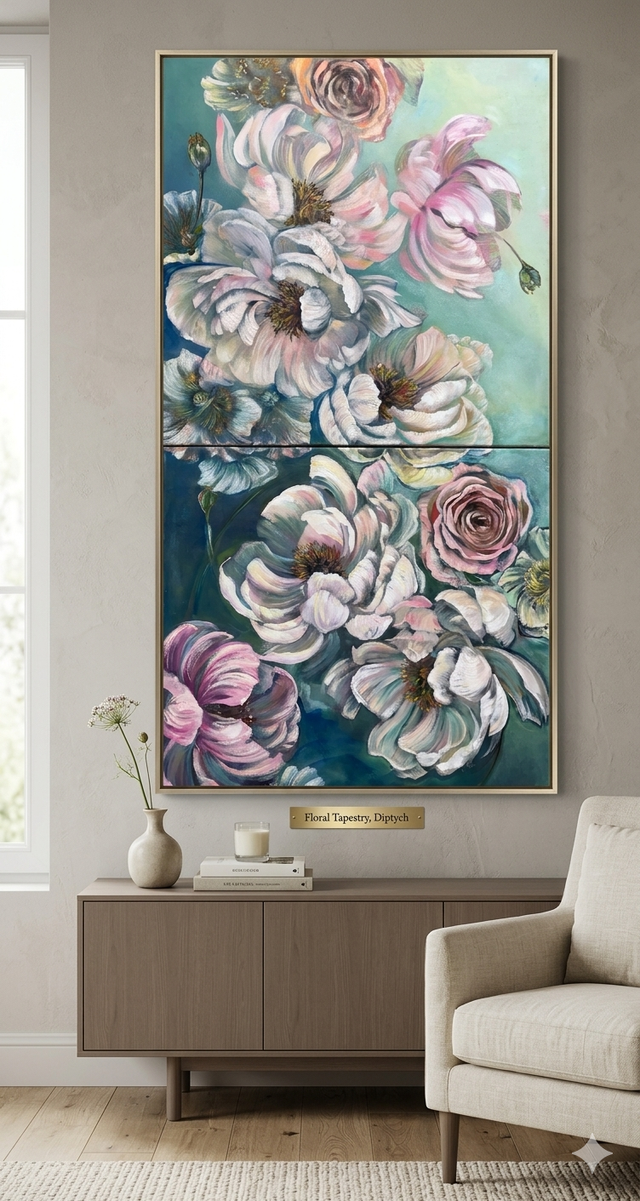 "Wild Rose on the Bow" 18" x 36" 