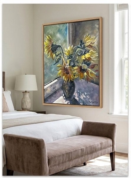 Sunflowers | 24 x 36 | Oil on Canvas by Teresa Grasby