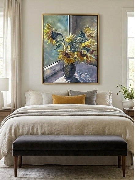 Sunflowers | 24 x 36 | Oil on Canvas by Teresa Grasby