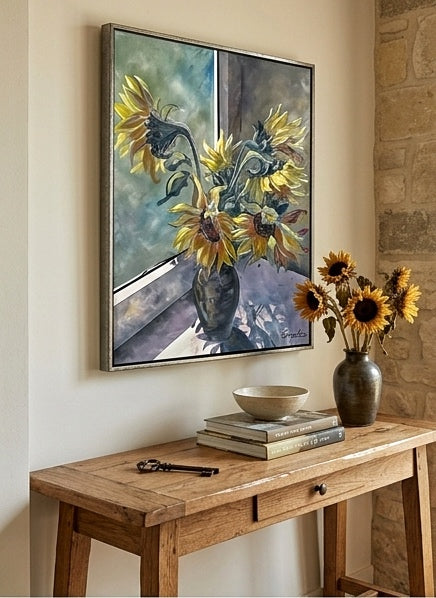 Sunflowers | 24 x 36 | Oil on Canvas by Teresa Grasby