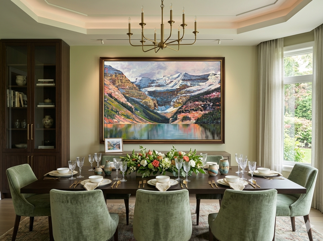 Lovely Lake Louise - Original Mountain Landscape Painting 30x40