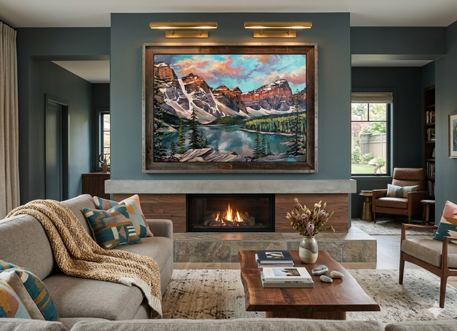 "Moraine Lake" | Original Mountain Landscape Painting by Teresa Grasby | 30"x40"