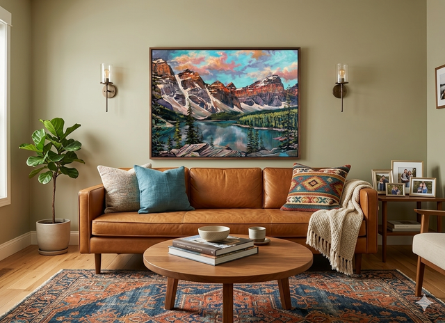 "Moraine Lake" | Original Mountain Landscape Painting by Teresa Grasby | 30"x40"