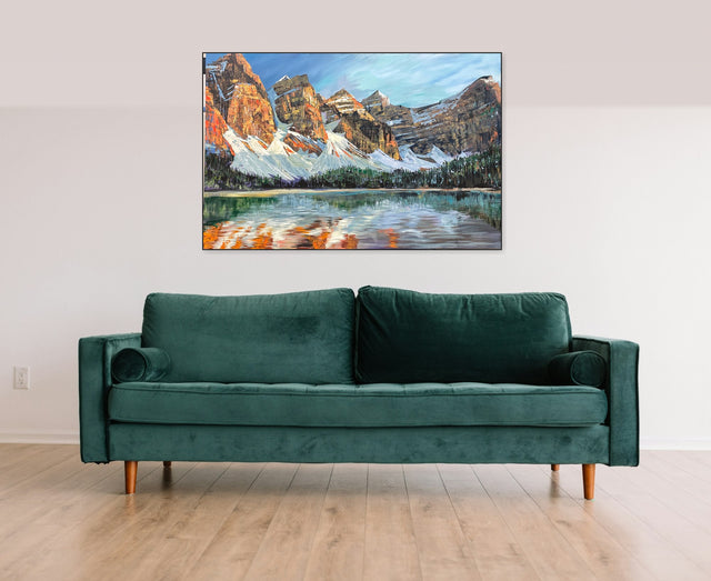 Moraine Lake Light - Original Mountain Landscape Painting 40x60