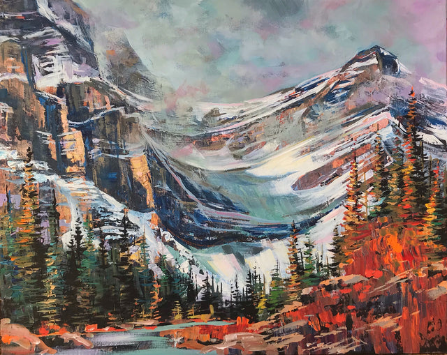 Mountain Majesty I - 18x24 Original Acrylic Painting by Teresa Grasby