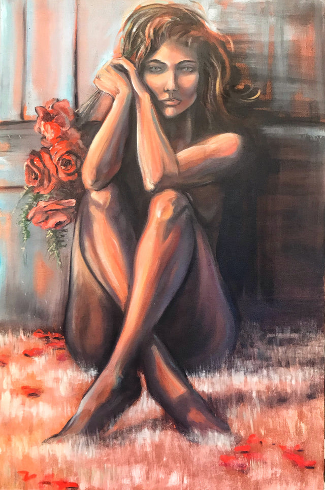 "Contemplation" | 24"x36" | Original Oil Painting by Teresa Grasby
