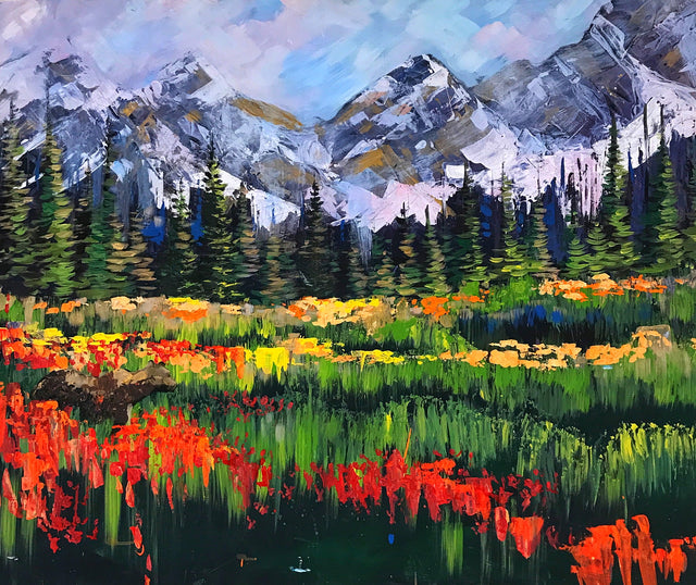 "Mountain Meadow" 48" x 60"