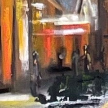 "Morning under Cascade" | SOLD | Original Acrylic Painting by Teresa Grasby | 40" x 48"