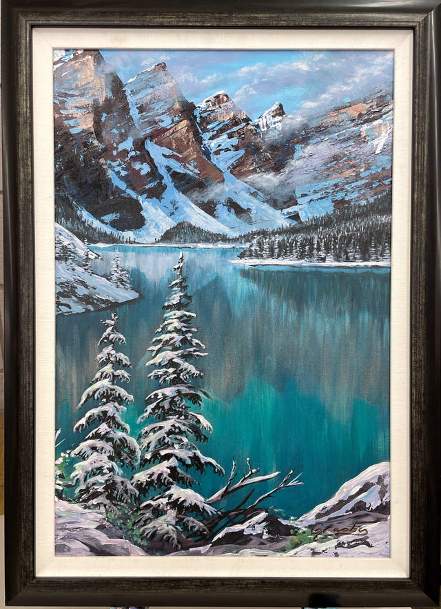 "Moraine Lake", by Teresa Grasby, 16" x 30"