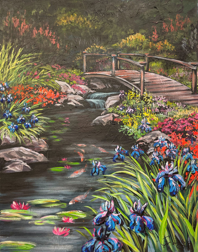 "The Garden Bridge"    22" x 28"