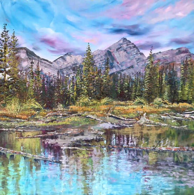 "Little Elbow Wetland"   32"x32"